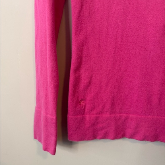 Lilly Pulitzer Vibrant scoop neck Pink Sweater with Stripes size small - Picture 6 of 8